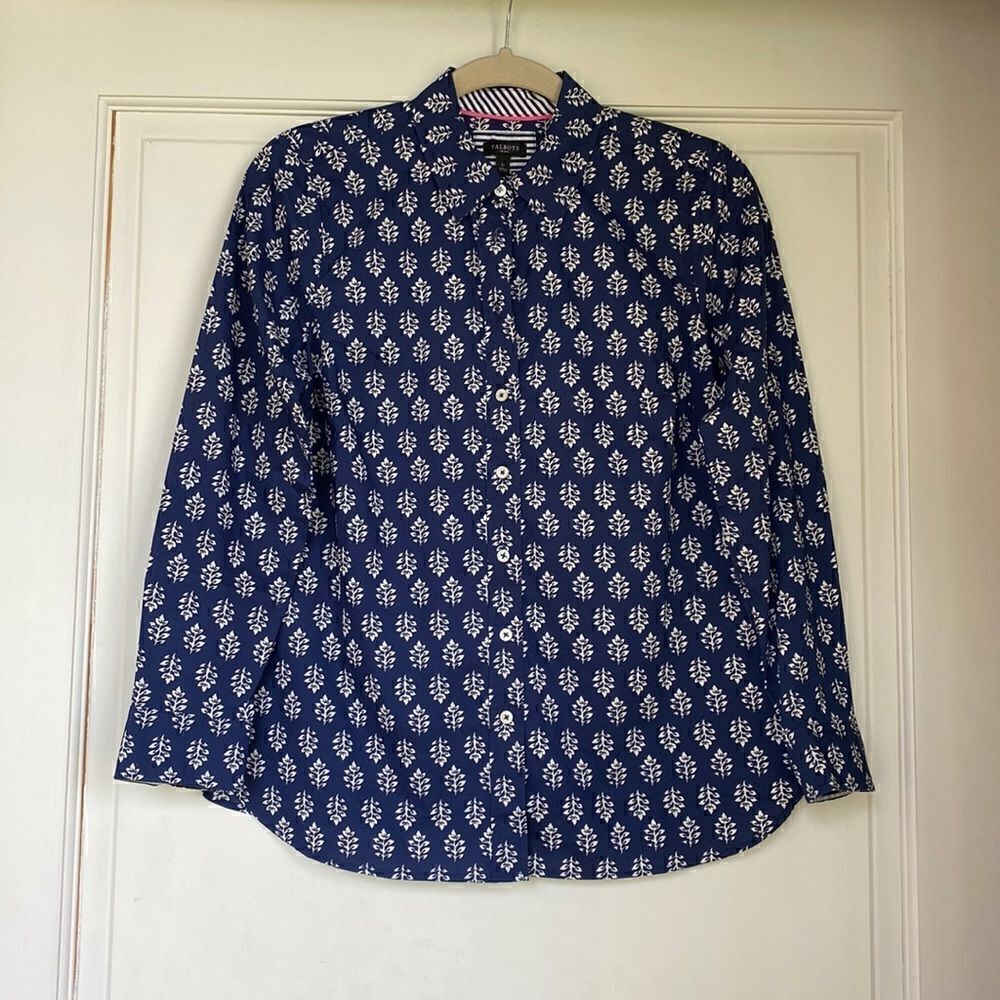 NEW Without Tag Cotton Button Front Shirt By Talbots